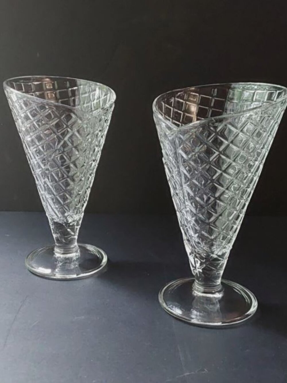 Rocco Bormioli Waffle Cone Ice Cream Gelato Sundae Cups (2)
